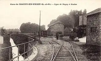 Gare de Magny-en-Vexin (Val-d'Oise).