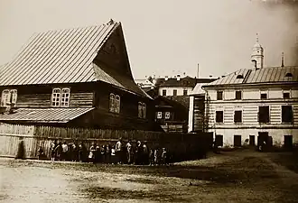 Une des synagogues en 1913.