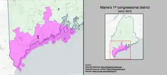 Description de l'image Maine's 1st congressional district (since 2023).png.