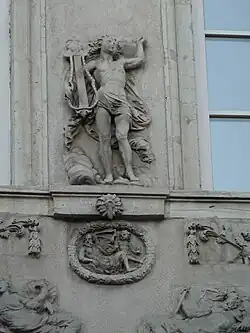 Apollon, Saturne et un putto.