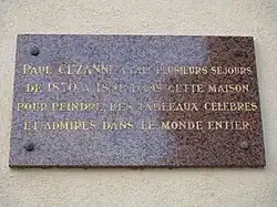 Plaque commémorative