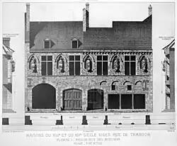 Dessin de la maison des musiciens à Reims.