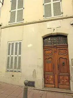 Maison natale d'Honoré Charles Reille à Antibes