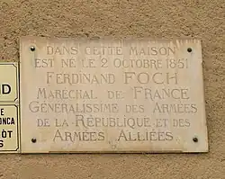 La plaque.