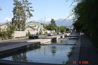 Le quartier du Petit Almaty à Almaty.