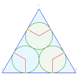 1. Rayons 
  
    
      
        (
        
          
            3
          
        
        −
        1
        )
        
          /
        
        4
      
    
    {\displaystyle ({\sqrt {3}}-1)/4}