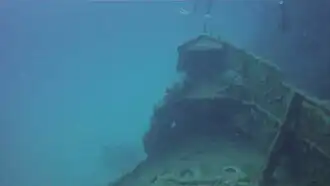 La proue vue de la passerelle