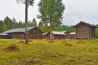 Maisons du secteur de Pinega.