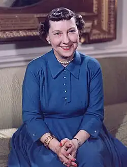 Mamie Eisenhower en 1954.