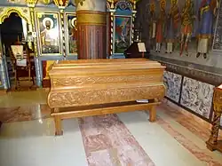 Les reliques de saint Nikolaj Velimirović