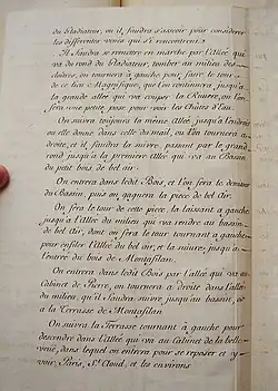 Manuscrit de la "Manière de montrer Meudon" page 4