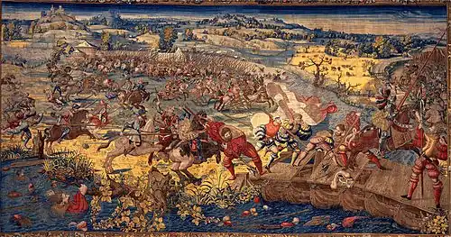 Fuite des Français à Pavie.