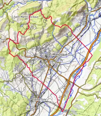 Carte topographique.