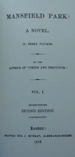 Image illustrative de l’article Mansfield Park