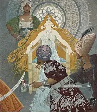 Illustration pour La Belle sans nom de Jean Rameau, 1900.
