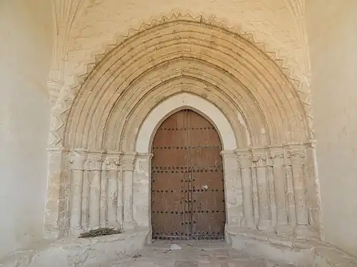 Porte de l'église San Justo et Pastor.