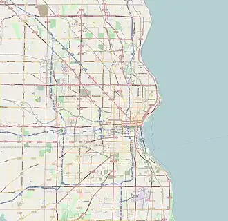 voir sur la carte de Milwaukee