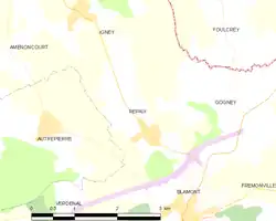 Carte de la commune.