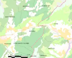 Marlens et les communes voisines.