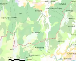  Seythenex et les communes voisines.