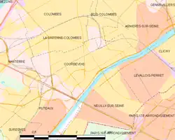Carte de la commune.