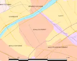 Carte de la commune.