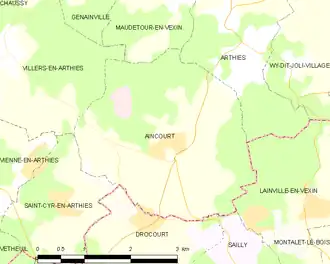 Carte de la commune.