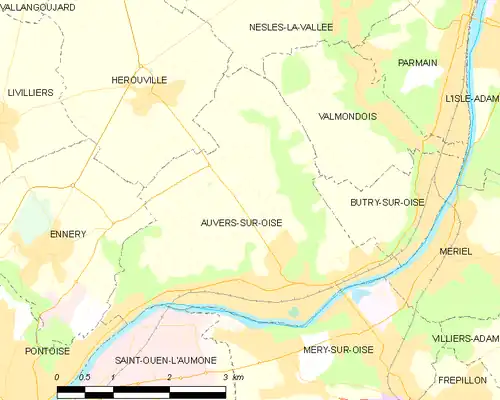 Carte de la commune.