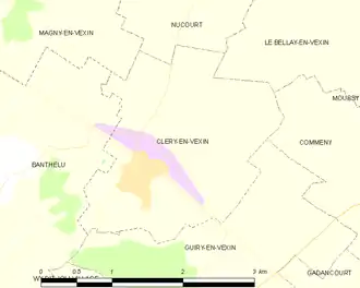 Carte de la commune.