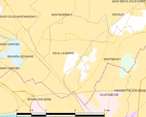 Carte de la commune.