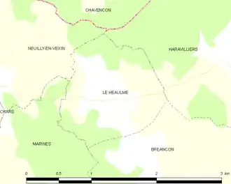 Carte de la commune.