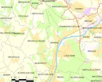 Carte de la commune.