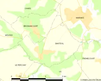 Carte de la commune.