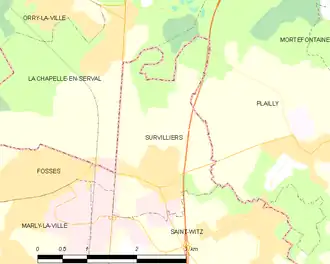 Carte de la commune.