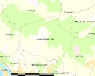 Carte de la commune.