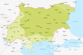 La Thrace pendant la Seconde Guerre mondiale.