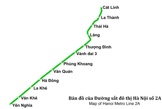 Voir la carte de la ligne.