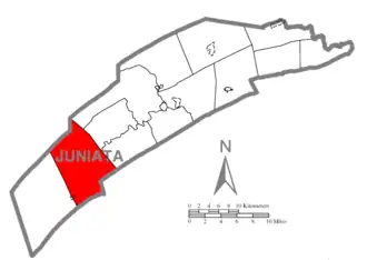 Localisation de Tuscarora Township