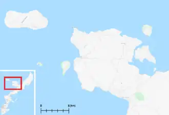 Carte de la péninsule de Motobu.