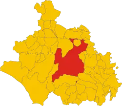 Carte de la province de Viterbe