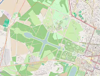 voir sur la carte du parc de Versailles