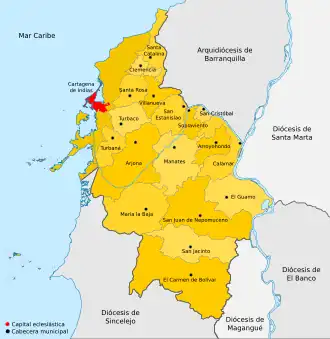 Image illustrative de l’article Archidiocèse de Carthagène des Indes
