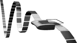 Vue d’artiste d’une Machine de Turing (sans la table de transition)