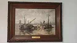 Marée basset á Scheveningen- Henri Arden Private collection in Poland 200cmx140cm