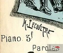 signature de Marcel Lecoultre