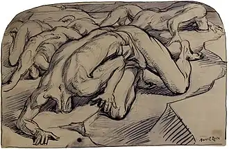 Sans titre, dessin, musée des Beaux-Arts de Lyon.