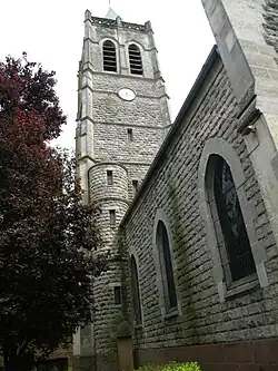 Le clocher de l'église.