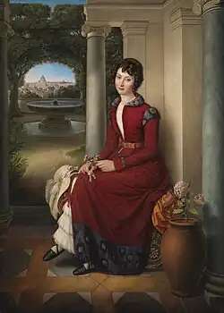 Heinrich Maria von Hess, Portrait de la marquise Marianna Florenzi, 1824