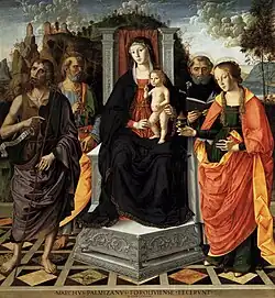 La Vierge et l'Enfant avec les Saints, Pinacothèque de Brera