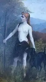 Diane chasseresse, huile sur toile (1892).